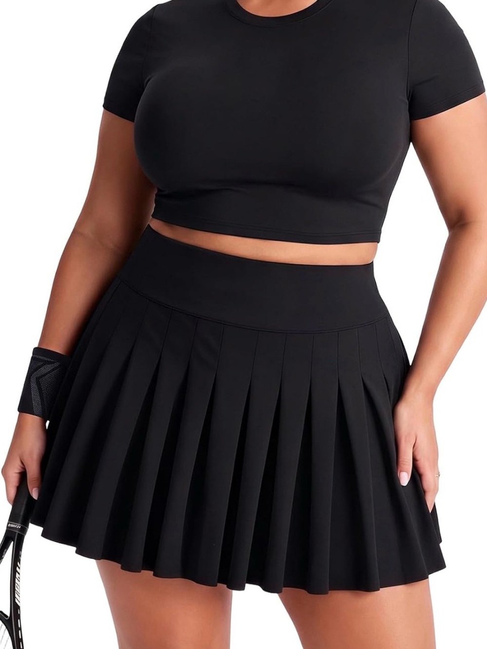 Pleated Athletic Skort for Tennis Golf Pickleball Cheer